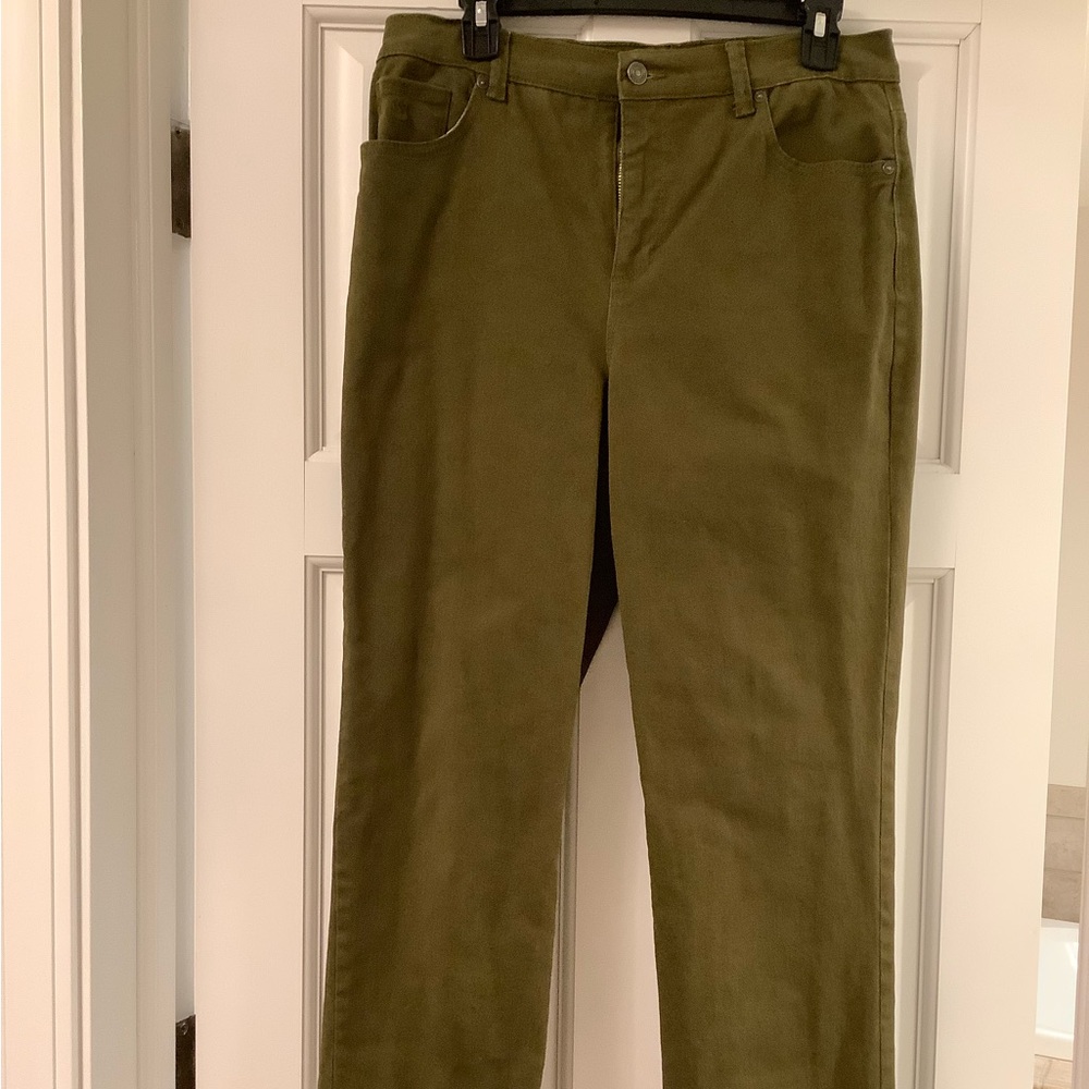 Gloria Vanderbilt Olive Green Women Jeans